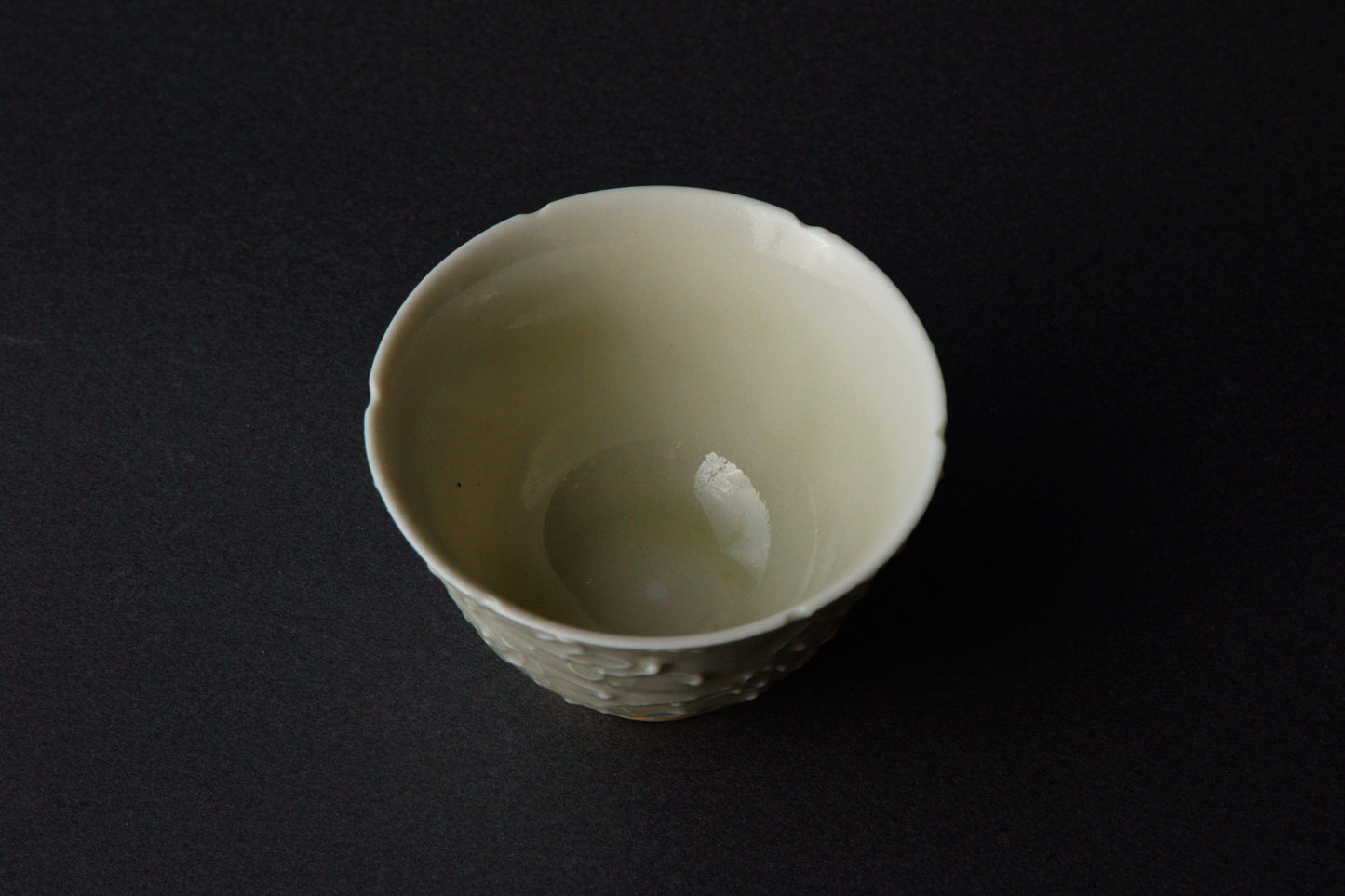 前田麻美 /灰青釉花七宝杯