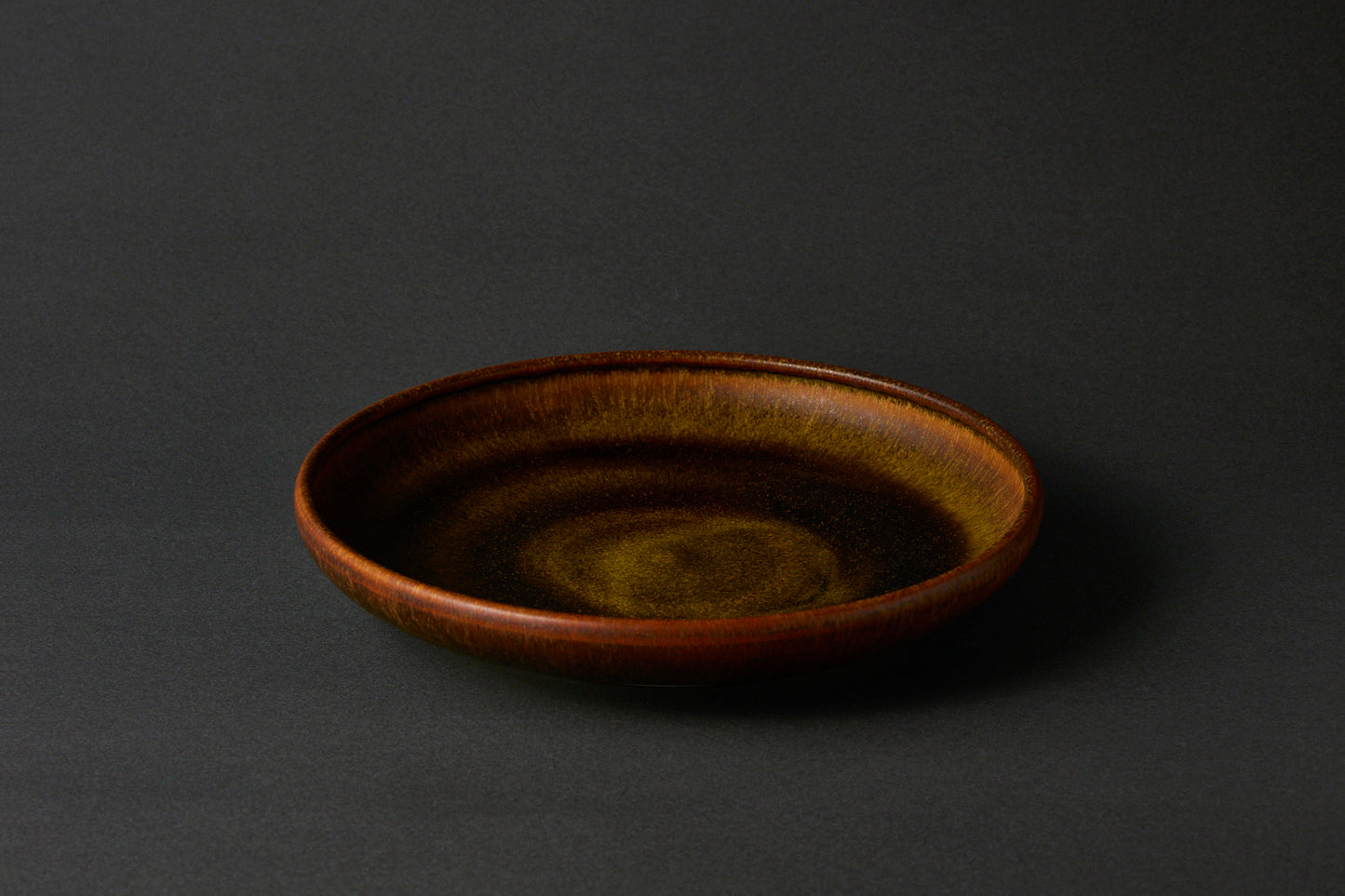 北側雄一 /7.5寸玉緑深皿