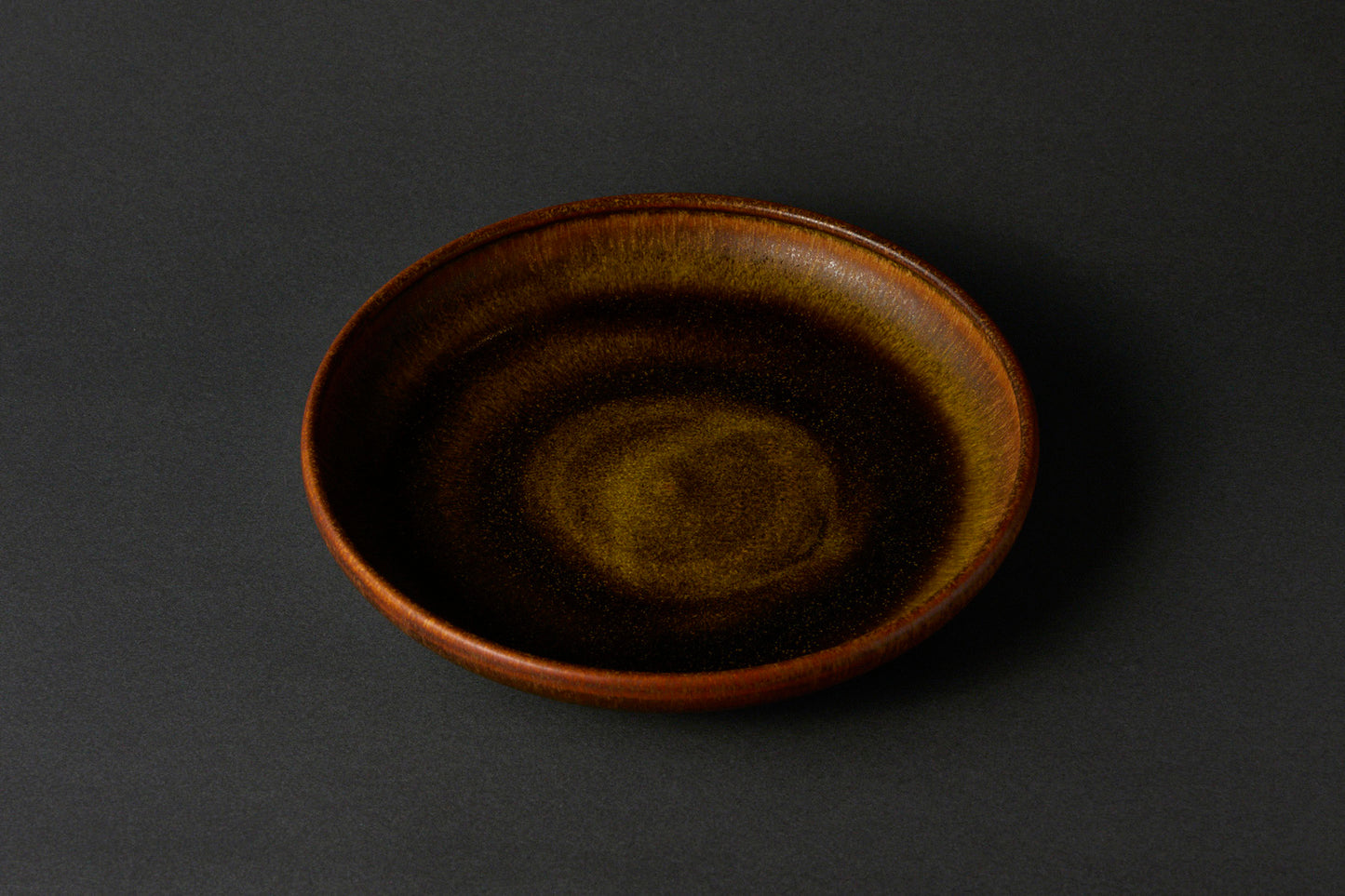 北側雄一 /7.5寸玉緑深皿